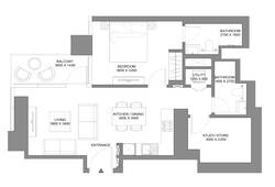 [Translate to ru:] 1,5 bedroom apartment